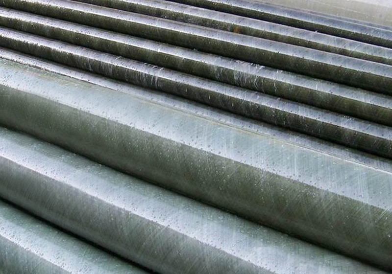 Steel tube outer glass steel
